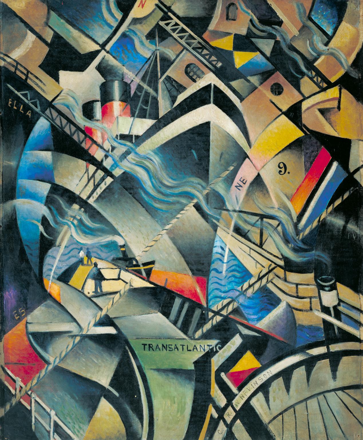 The Arrival (1913) by Christopher Nevinson