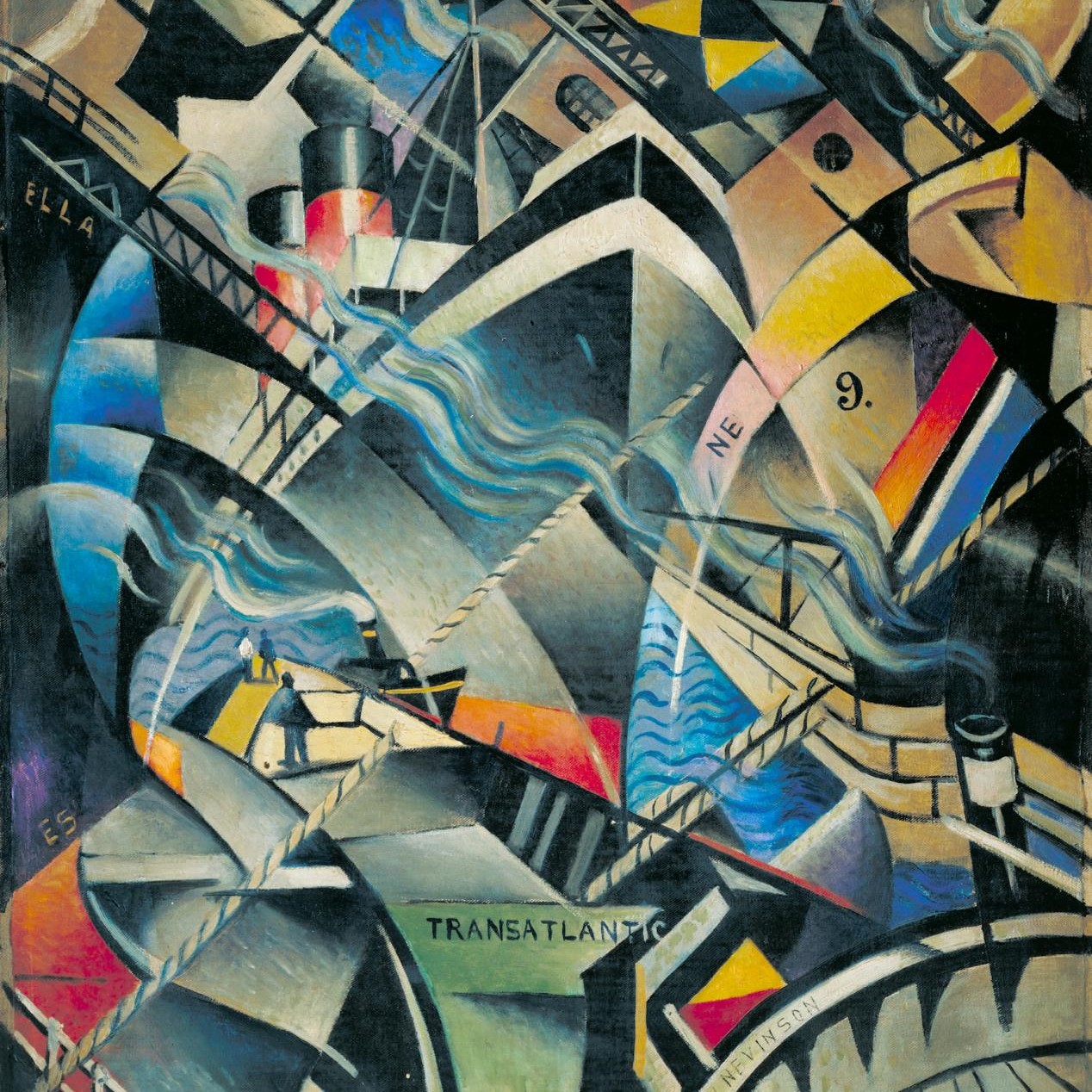 The Arrival (1913) by Christopher Nevinson